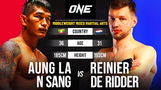 Aung La N Sang vs Reinier de Ridder  Full Fight Replay [upl. by Fredella]