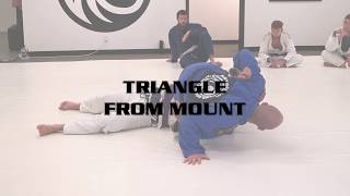 BJJ Submissions Triangle From Mount [upl. by Madelon]