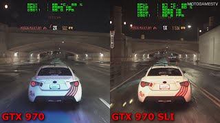 Need for Speed  GTX 970 vs GTX 970 SLI  Performance Comparison [upl. by Kaehpos581]