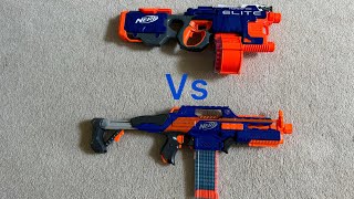 Nerf Elite Rapidstrike VS Nerf Elite HyperFire which one is better [upl. by Lucas826]