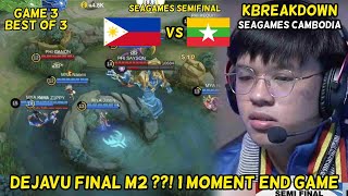 DEJAVU FINAL M2 GINI RASANYA  PHILIPPINES vs MYANMAR  SEAGAMES 2023 Game 3 KBreakdown [upl. by Erret404]