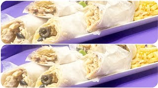 chicken fajita wrap with home made tortilla bread by Robina sharafat [upl. by Ynnek]