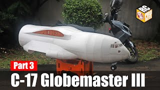 Build Not So Giant C17 Globemaster III Foam RC Plane  Part 3 [upl. by Aitnohs399]