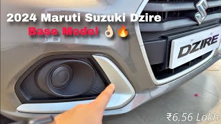 Maruti Dzire Lxi 2024  Features Price and Interior Styling [upl. by Gadmon]