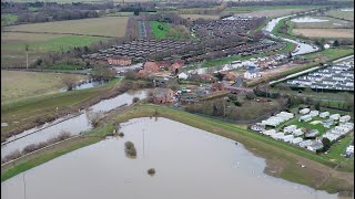 Torksey Lock River Trent Lincolnshire Flooding Update 12th January 2024 By Drone [upl. by Deacon]