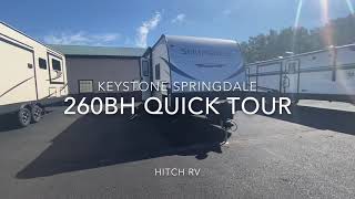 Keystone Springdale 260BH Quick Tour [upl. by Beberg]