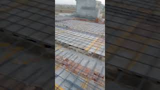 Roof Reinforcement Completed  Ready For Concrete Pouring [upl. by Nuhsal]