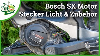 Bosch SXMotor eBike 🚴 Anschlüsse amp Stecker erklärt 🔌 Zubehör nachrüsten 🔧 [upl. by Noffets931]