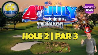 Master QR Hole 2  Par 3 HIO  4th of July Tournament Golf Clash Guide [upl. by Amsaj]