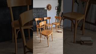 Anciennes chaises de bistrot Thonet lot 4 Bel état marques du temps [upl. by Femi]