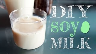 How To Make Soy Milk Easily At Home with just 2 ingredients for drinking AND for making tofu [upl. by Aryn625]