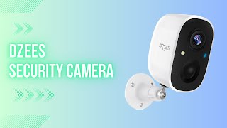 🔥REVIEW🔥Dzees Outdoor Security Camera  1080P Battery Powered WiFi Cameras For Home [upl. by Ecidnarb]