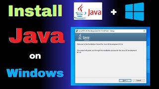 How to Download and Install Java on Windows Laptop or pc [upl. by Omik455]