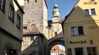 Tourismus Schönheiten von Rothenburg ob der Tauber Bayern [upl. by Sprage]