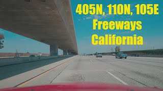 405N 110N 105E Freeways California 9724 [upl. by Goles]