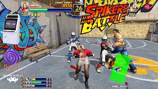 Spikers Battle  Flycast  RetroArch 192   4K 60FPS  Dreamcast Sega NAOMI [upl. by Klemm]