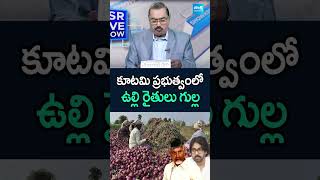 కూటమి ప్రభుత్వంలో ఉల్లి రైతులు గుల్ల APkutamiGovt Chandrababu OnionFarmers YSJagan SakshiTV [upl. by Semela]