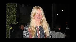 Claudia Schiffer wows in hippie chic dress as she enjoys date night with husband Matthew Vaughn [upl. by Aisemaj838]