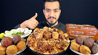 SULTANS DINE KACCHI EATING SHOW  ASMR MUKBANG FAMOUS MUTTON BIRIYANI EATING  ASMR EATING BIRYANI [upl. by Georgeanna427]