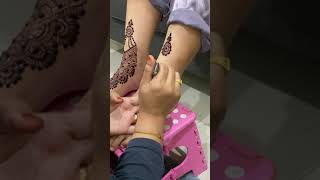 how to draw henna  cara melukis inai  simple henna [upl. by Cathleen582]