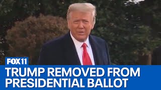 Donald Trump removed from 2024 ballot by Colorado Supreme Court [upl. by Pooh]