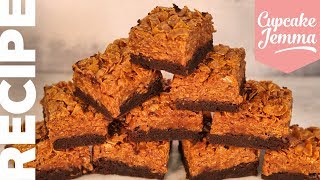 Ultimate Caramel Crunch Cornflake Brownie Recipe  HowTo  Cupcake Jemma [upl. by Aleakcim]