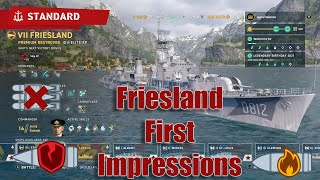 Friesland First Impressions  World of Warships Legends [upl. by Allmon]