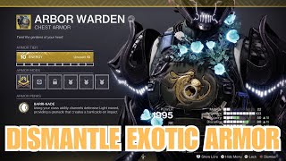 What will you get when you dismantle a fully Masterworked exotic armor piece in the Final Shape [upl. by Yatnod]