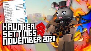 OP KRUNKER SETTINGS NOVEMBER 2020 [upl. by Meingolda]