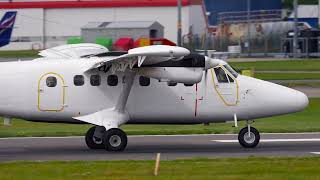 4K French Air Force Twin Otter DHC6300 AberdeenAirportABZ [upl. by Kern948]