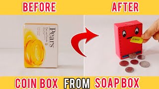 DIY COIN BOX from SOAP BOX  Teen Craft [upl. by Yajeet]