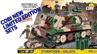 COBI NEW Limited Edition Sets STURMTIGER  GOLIATH  cobi bricks militarybricks [upl. by Jocelyn]