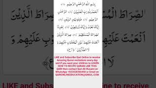 Learn to Recite Sura Fateha like this WhatsApp 923428366448 [upl. by Attey103]