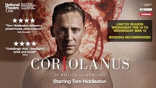 NT Live Coriolanus Official Trailer Starring Tom Hiddleston [upl. by Wyly]