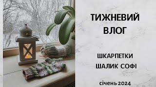 Тижневий влог Шкарпетки та шалик Софі Січень 2024 [upl. by Laram]