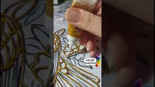 how to use relief outliner in glass painting [upl. by Tri685]