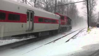 Metro North at Branchville CT [upl. by Nickolaus]