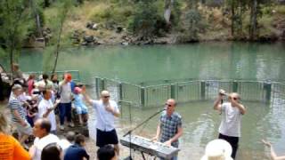 Americans baptised at Yardenit Jordan River Israel part 1 [upl. by Asela652]