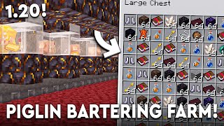 Minecraft BEST Piglin Bartering Farm 121  CHEAP  21000 PER HOUR [upl. by Iamhaj]