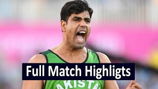 Arshad Nadeem javelin Throw 2022 Full Match Highlights Common wealth games 2022 winning moment [upl. by Hniv]