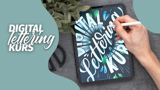 Digital Lettering Kurs  Handlettering auf dem iPad mit ProCreate [upl. by Anirtruc]