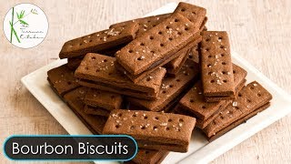 Chocolate Cream Biscuit Recipe Bourbon Biscuit  Homemade Chocolate Biscuit  The Terrace Kitchen [upl. by Brunelle]