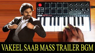 Vakeel Saab Mass Trailer Bgm By Raj Bharath  Pawan Kalyan  Thaman S [upl. by Isabea]