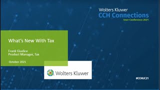 CCH Axcess™ Tax amp CCH® ProSystem fx® Tax Whats New in Tax 2021 [upl. by Schlessinger]