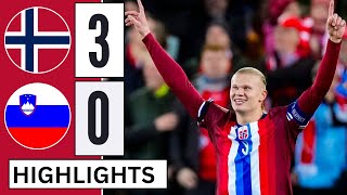 Norway vs Slovenia 30 Extended HIGHLIGHTS amp All GOALS  Haaland  Sørloth  2024 [upl. by Eenimod]