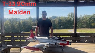 RBC Kit T33 Maiden Flight [upl. by Yentihw]