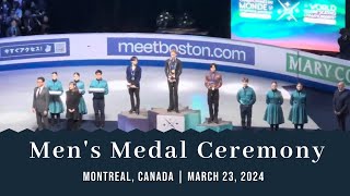 World Figure Skating Championship Mens Medal Ceremony  Montreal 2024 [upl. by Sillaw]