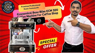 Premium Professional SemiAutomatic Economical Bean Bliss ECM 320 Coffee Machine for Coffee Shop [upl. by Latsyrk]