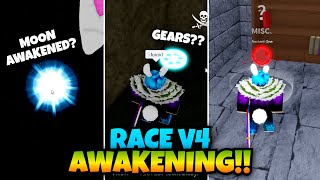 Guide How To Get Race V4 Awakening 1st Gear And Pull The Lever Blox Fruits [upl. by Gwenette]