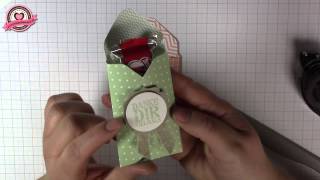 Tutorial Verpackung mit der Stanztafel für Briefumschläge von Stampin Up  Envelope Punch Board [upl. by Arianie277]